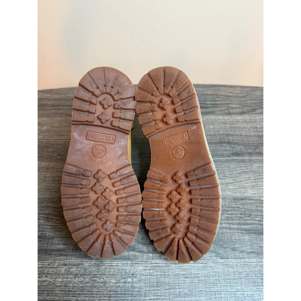Timberland Kids 6 Inch Premium Waterproof Boots Wheat Nubuck Leather Boots